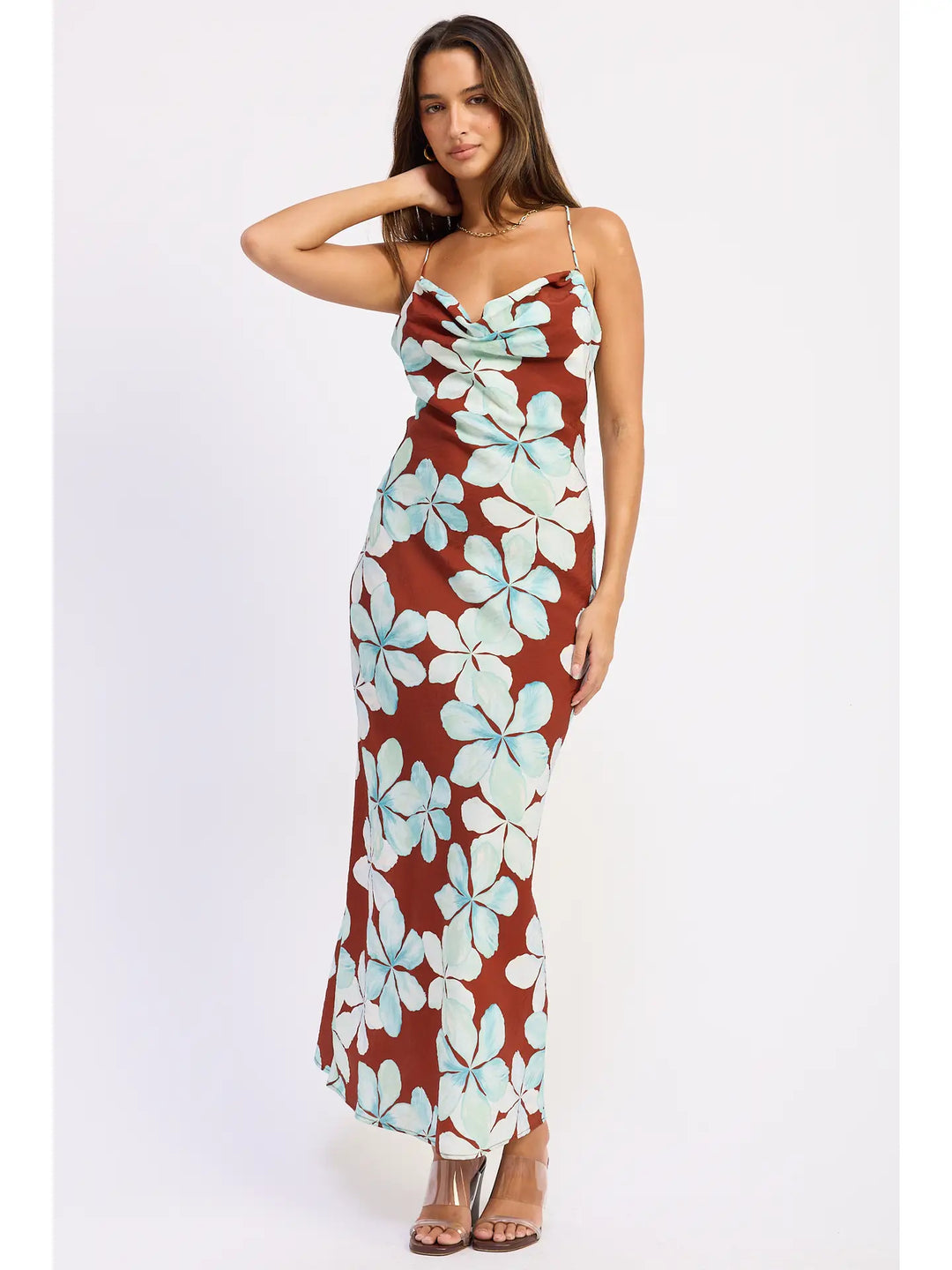 Haven Cowl Neck Maxi Dress