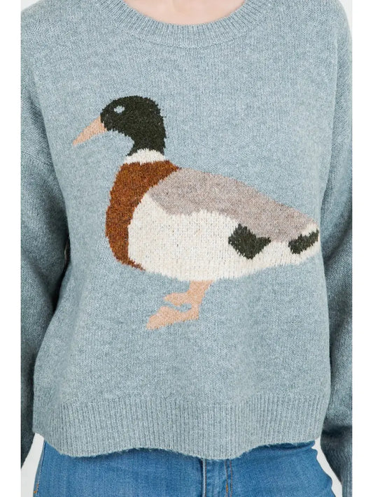 Mallard Duck Knit Sweater