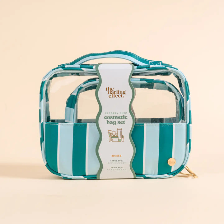 Clearly Chic Cosmetic Bag Set