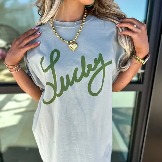 Lucky Comfort Colors Graphic Tee