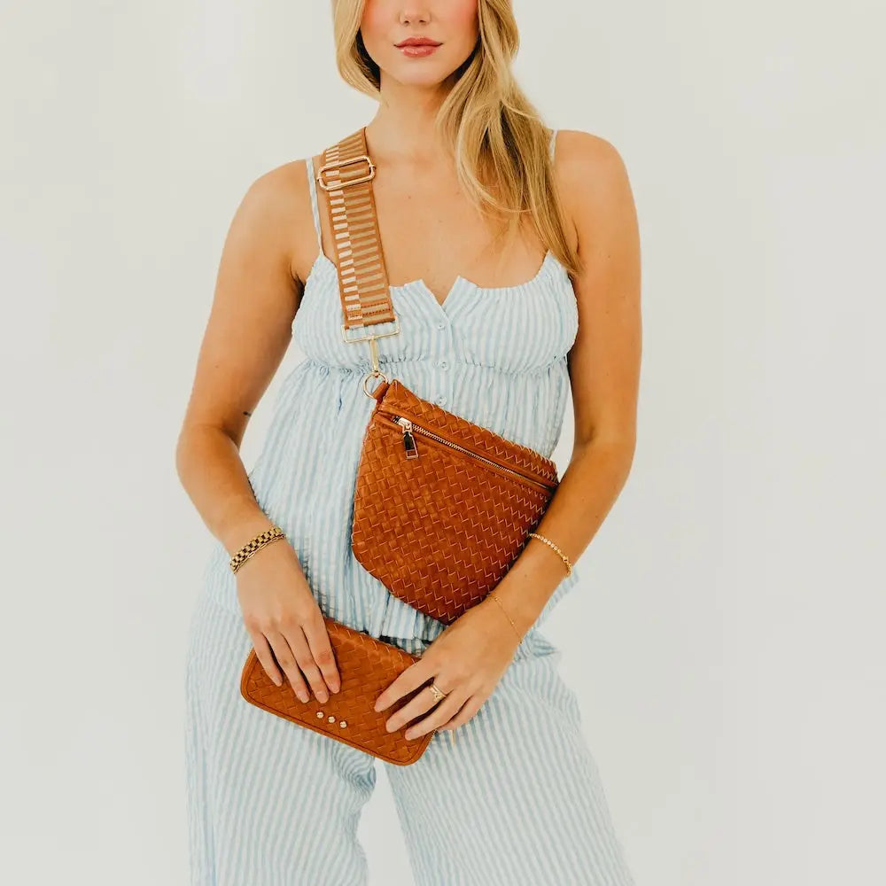 Brown Westlyn Woven Bum Bag - Top Seller