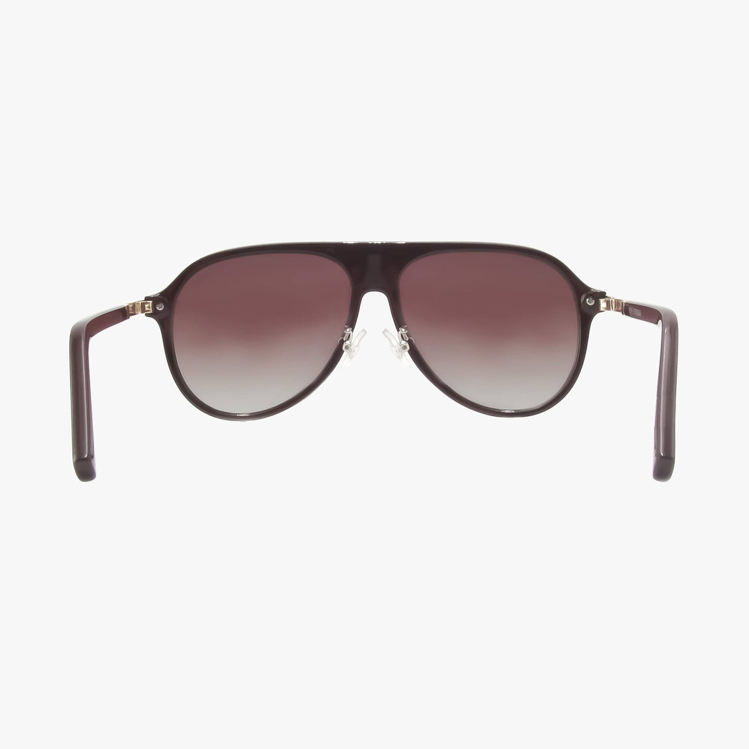 AURA PLUM Polarized Fashion Aviator Sunglasses