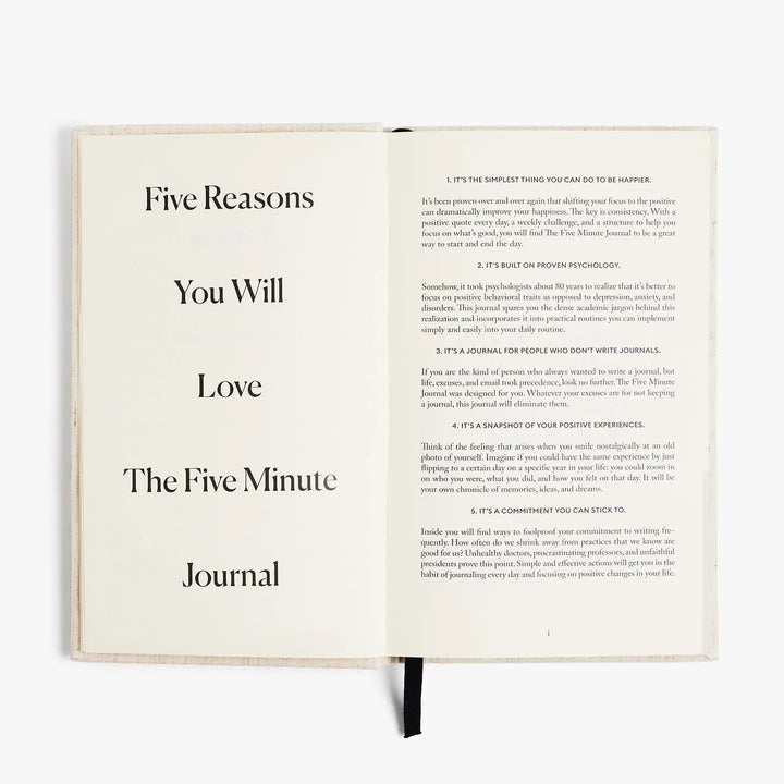 The Five Minute Journal Beige Polka Dot | Exclusive Print