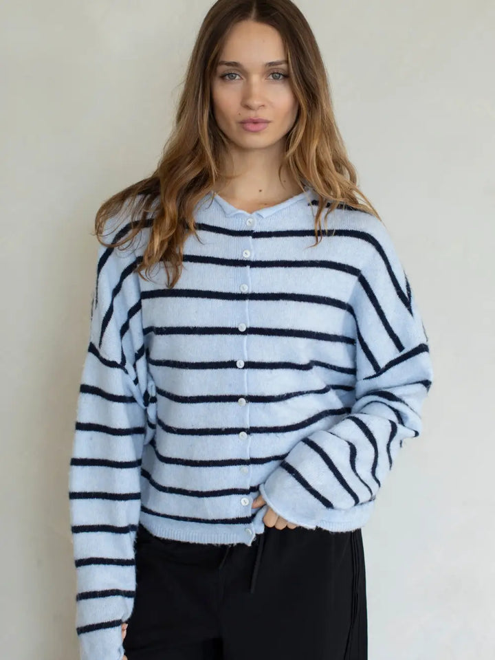 Cabana Striped Piper Cardigan