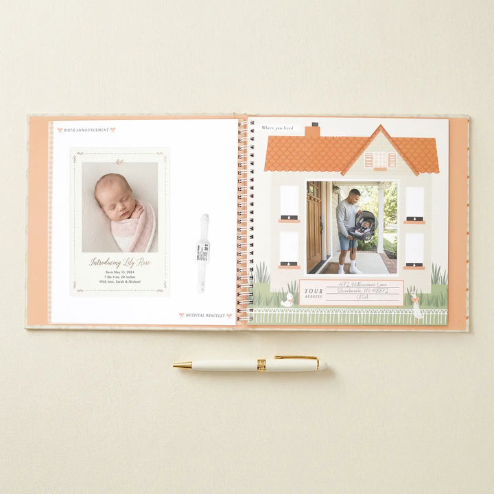 Cottage Garden Baby Memory Book