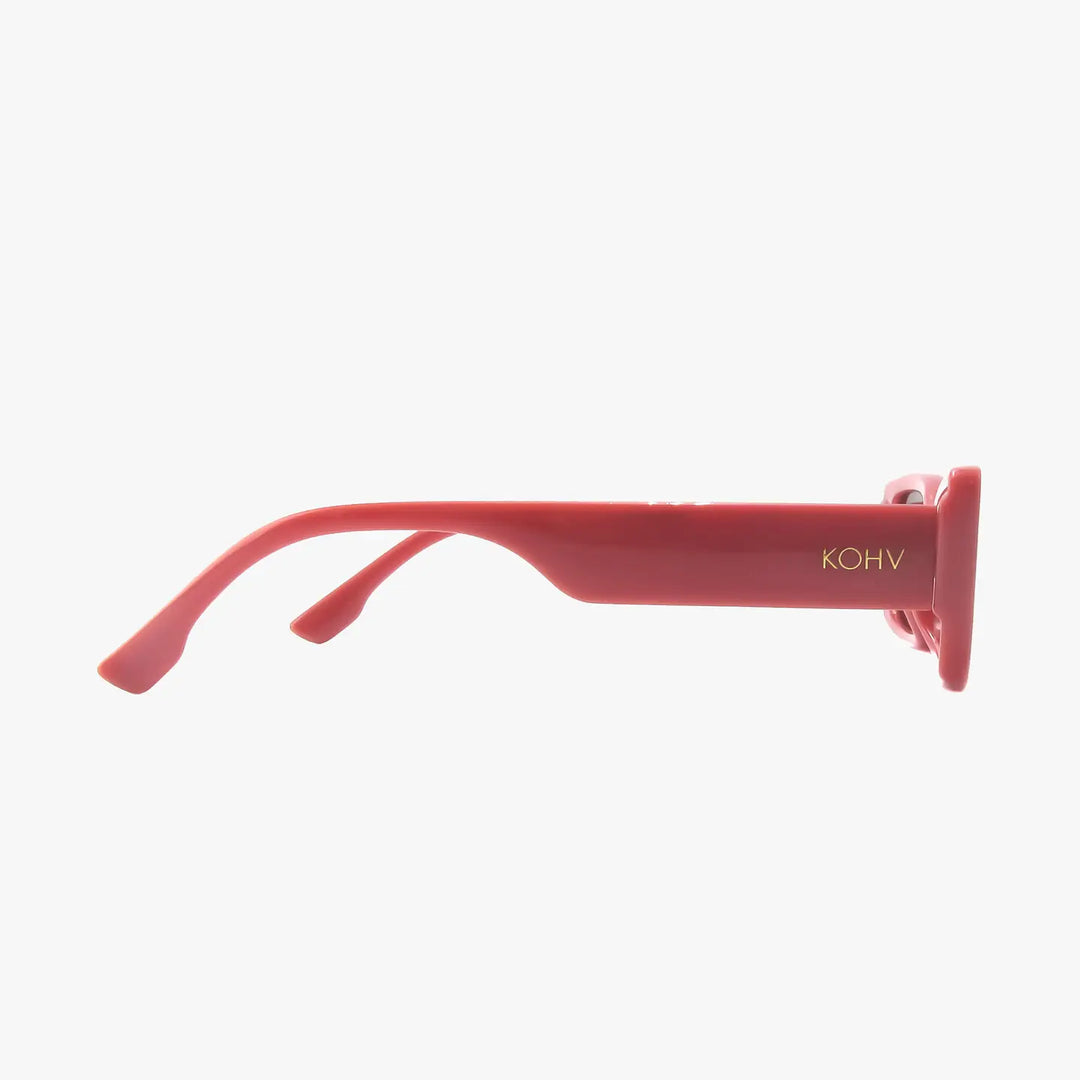 Haven Rose Clay Polarized Fashion Rectangle Sunglasses