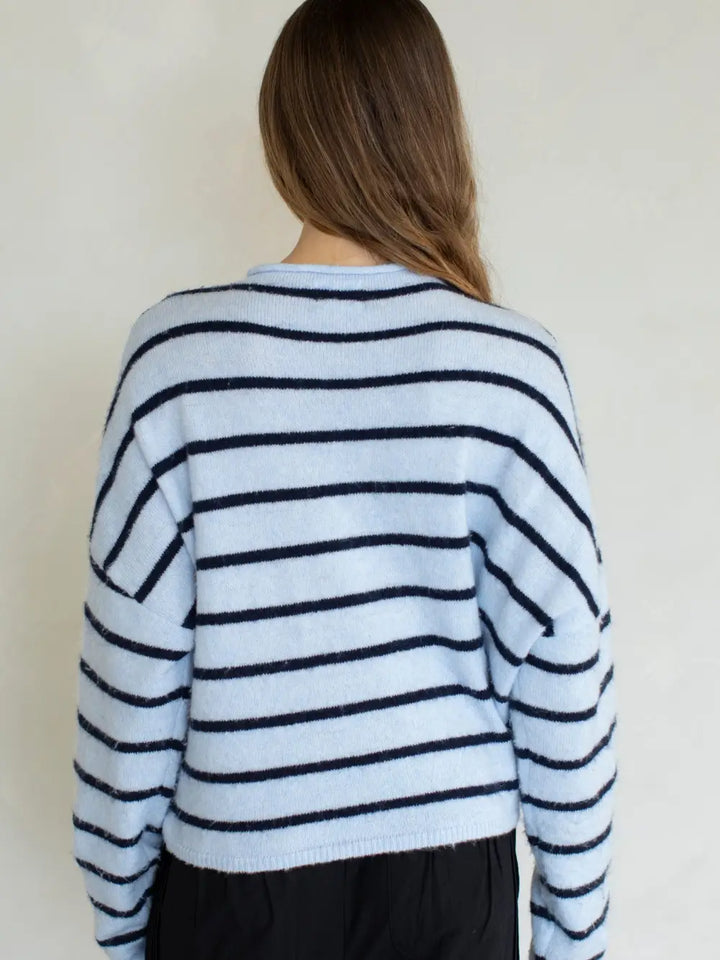 Cabana Striped Piper Cardigan