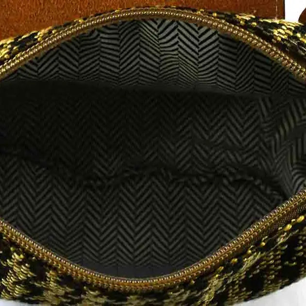 Houndstooth Mini Crossbody Bag