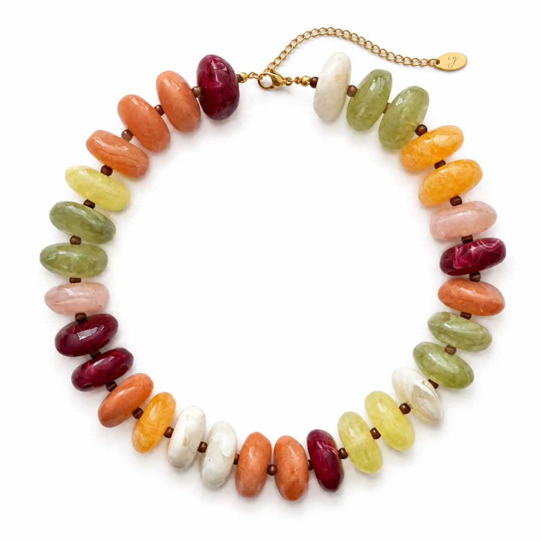 Fall Beaded Statement Necklace
