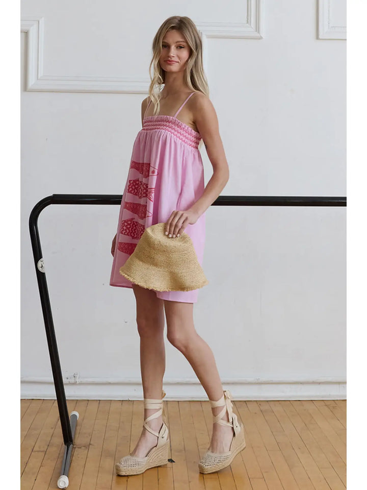 Resort Sardine Smocked Sundress