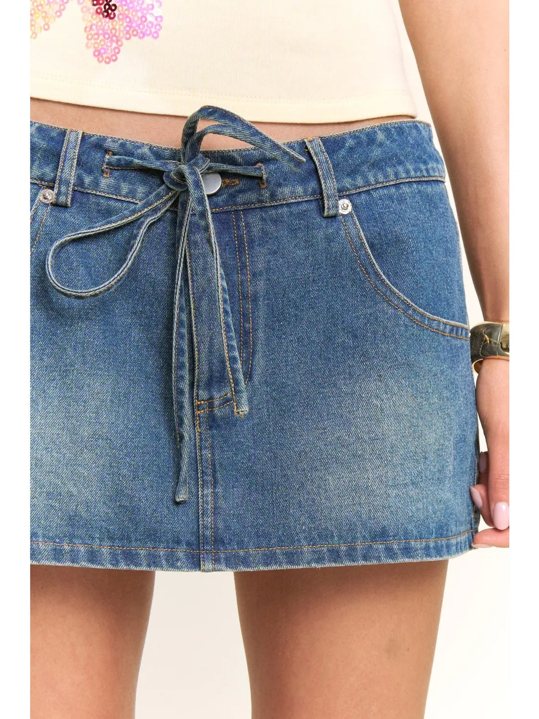 Denim Skort