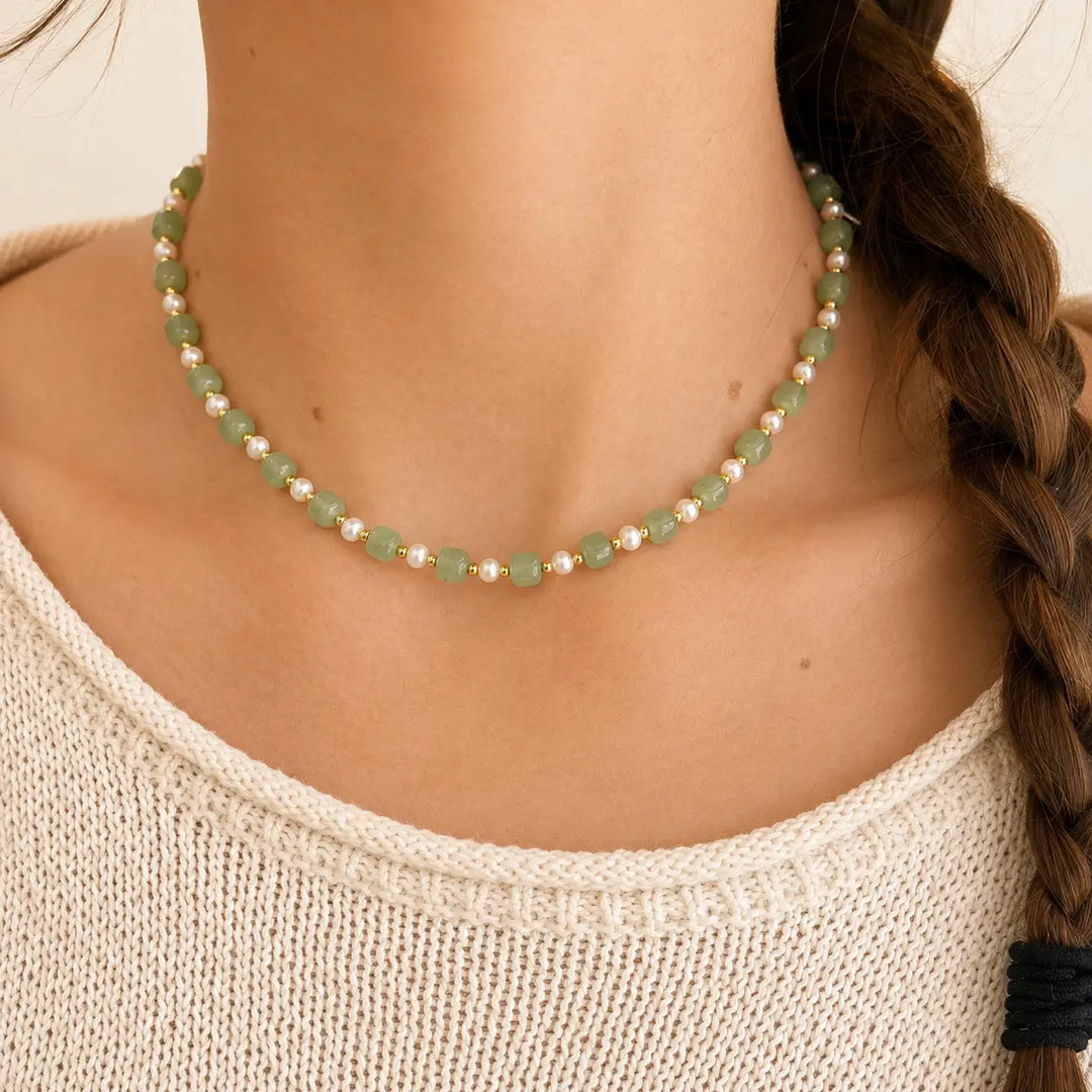 Jade Beaded Necklace