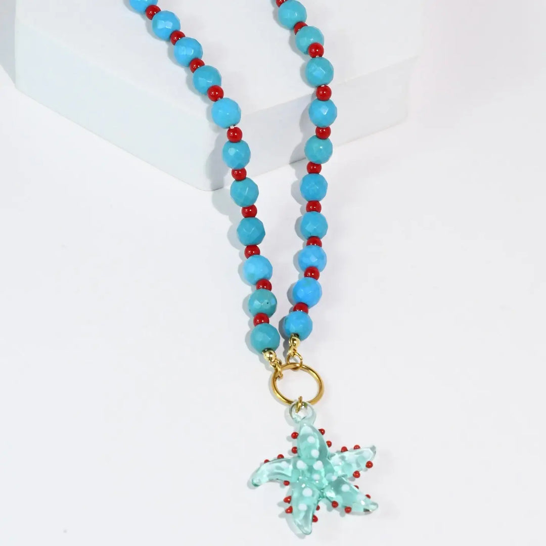 Starfishie Blue Necklace