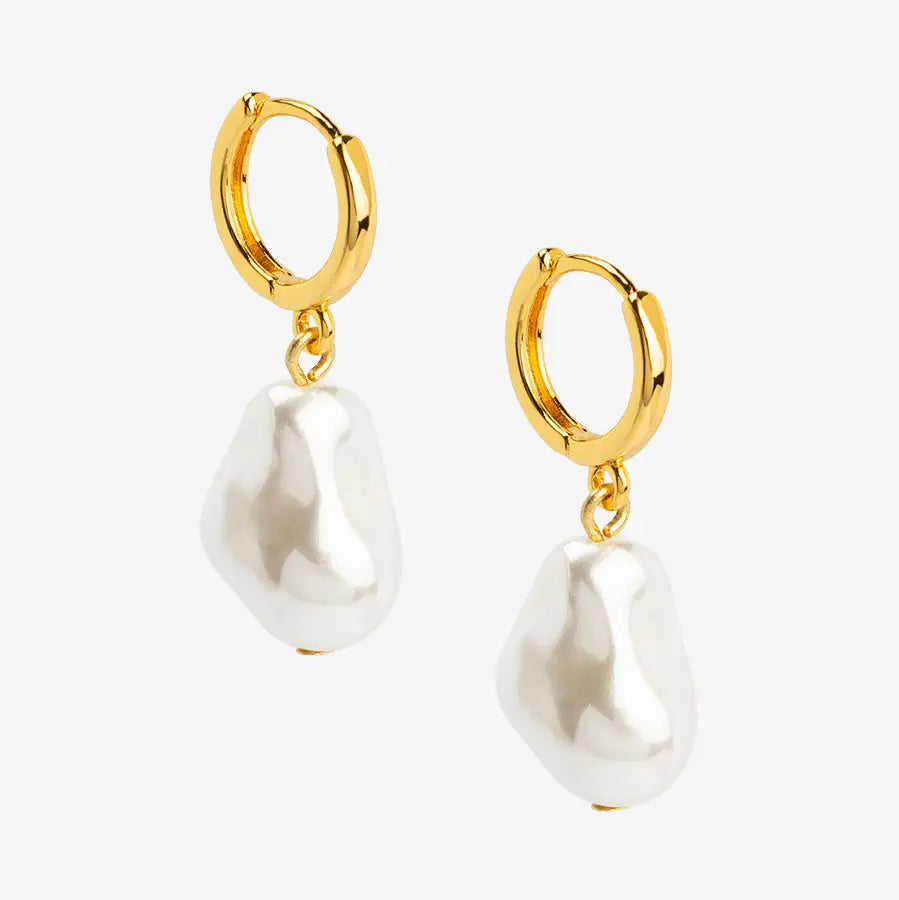 Baroque Single Pearl Drop Earring