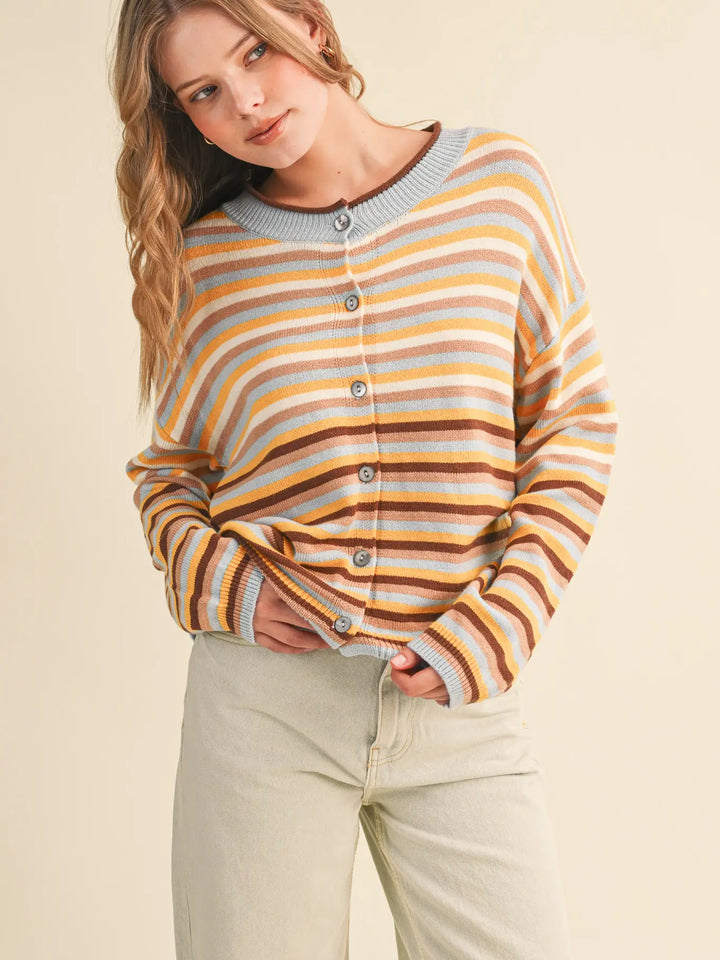 Sunshine Striped Cardigan