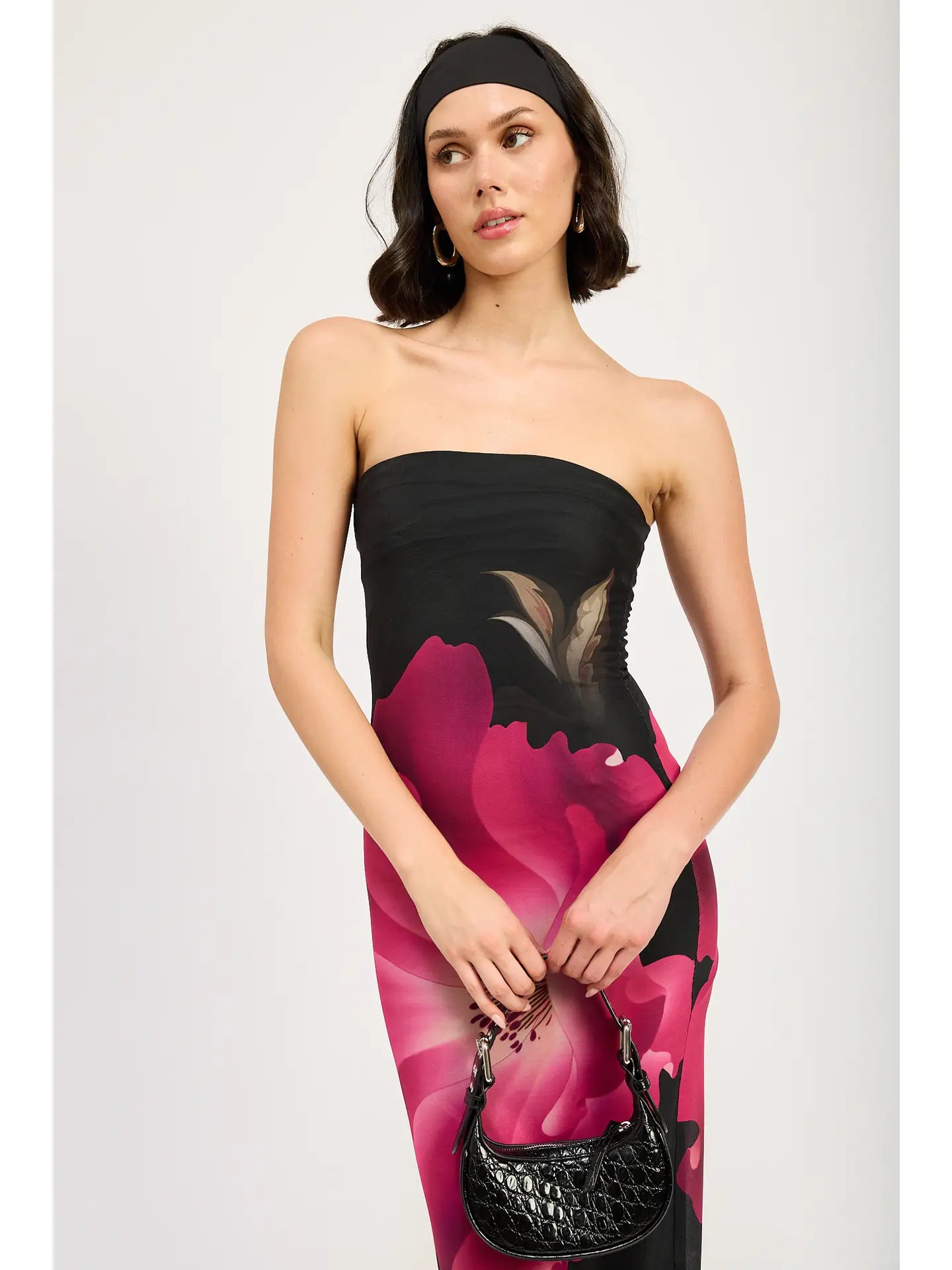 Hibiscus Haze Nesh Midi Dress