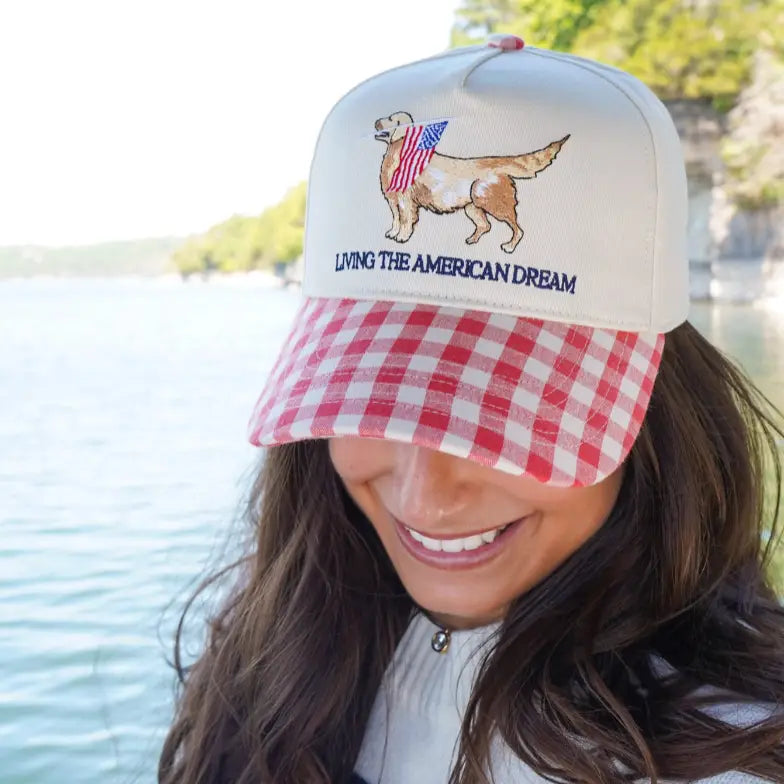 Living the American Dream - Gingham Hat