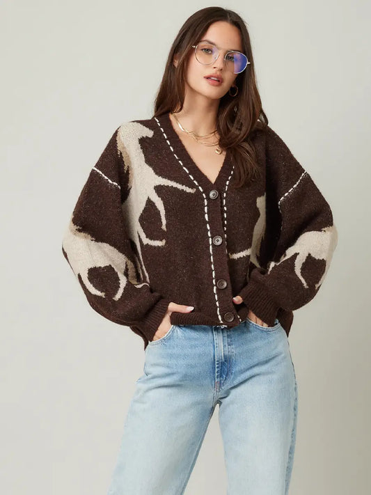 Horse Cozy Cardigan