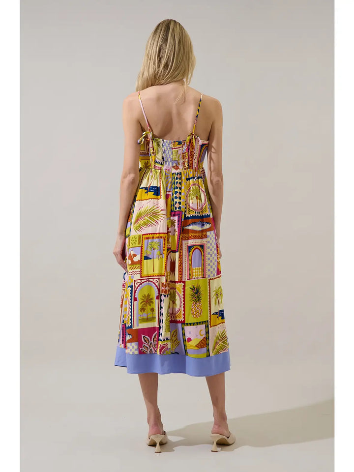Senia Midi Dress Talmar Postcard