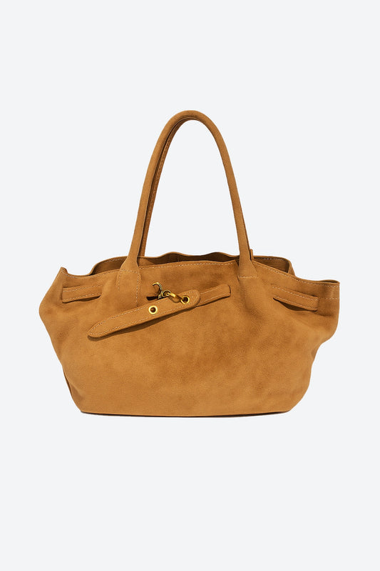 Alora Faux Suede Shoulder Bag