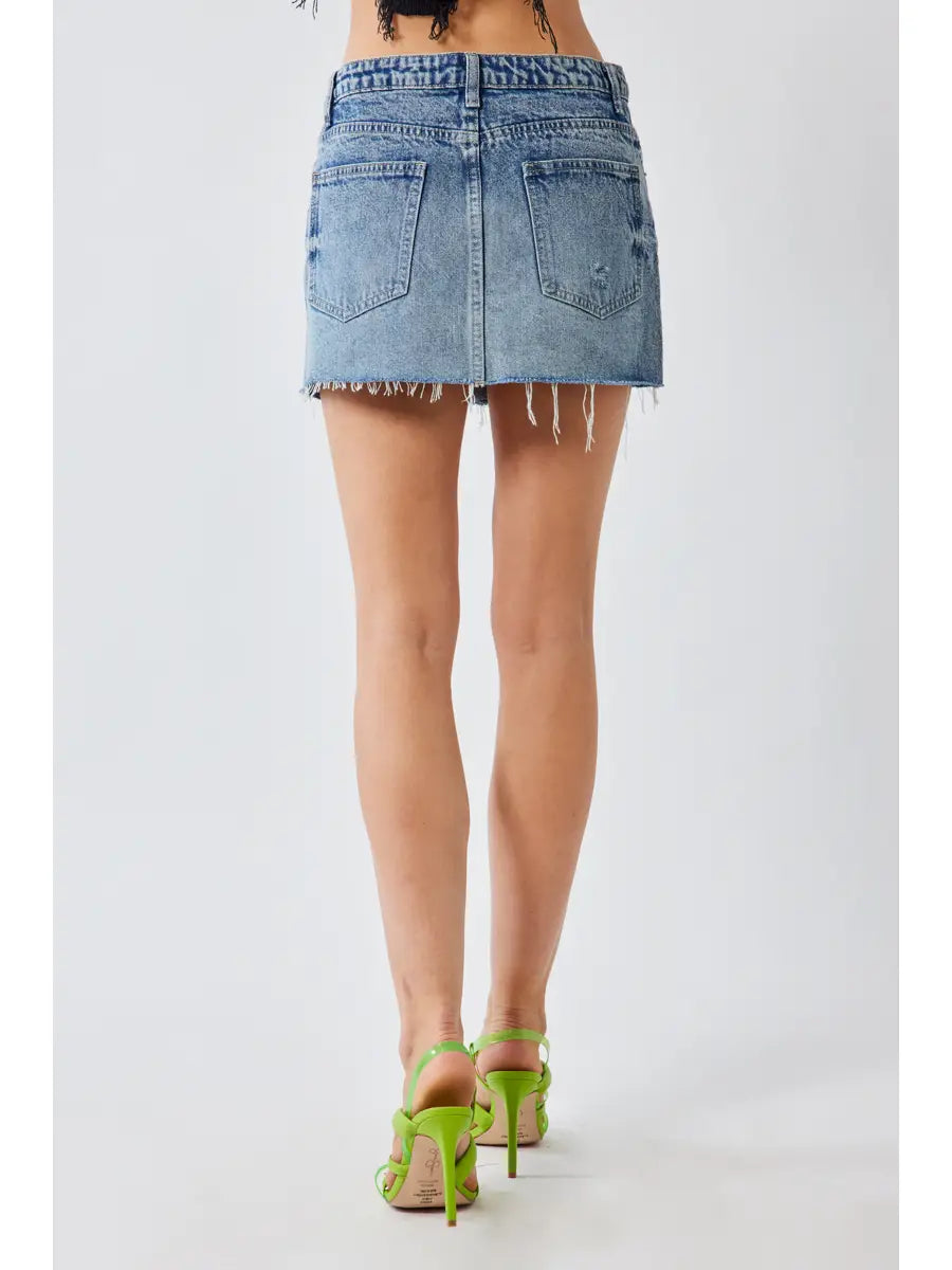 Denim Mini Skirt