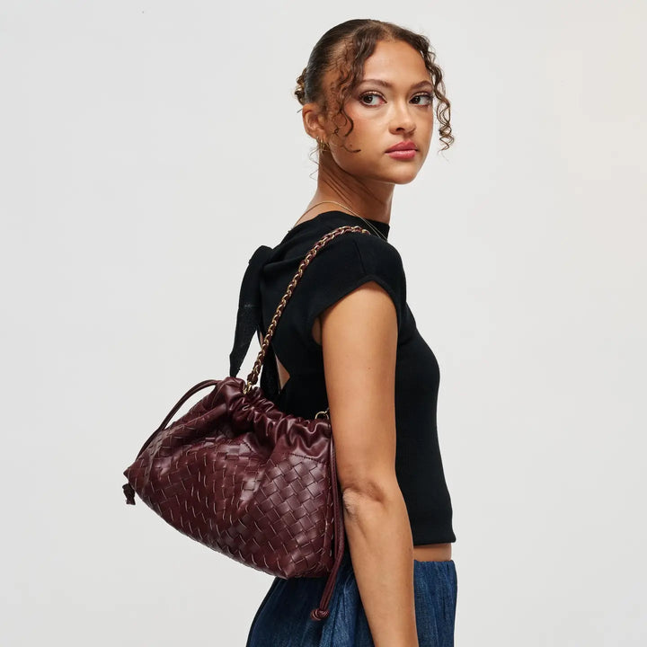 Burgundy Sawyer Shoulder Bag