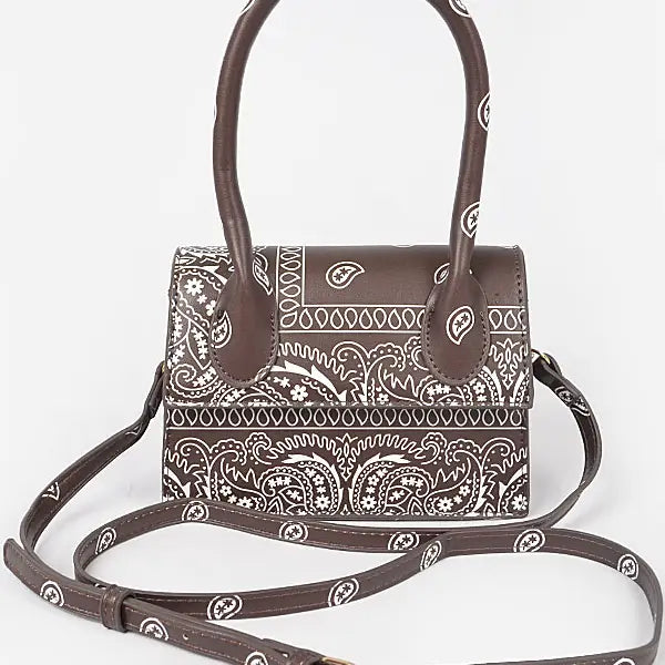 Bandana Single Handle Flap Crossbody Bag