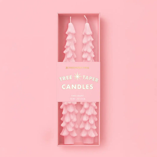 Tree Taper Candles | Pink