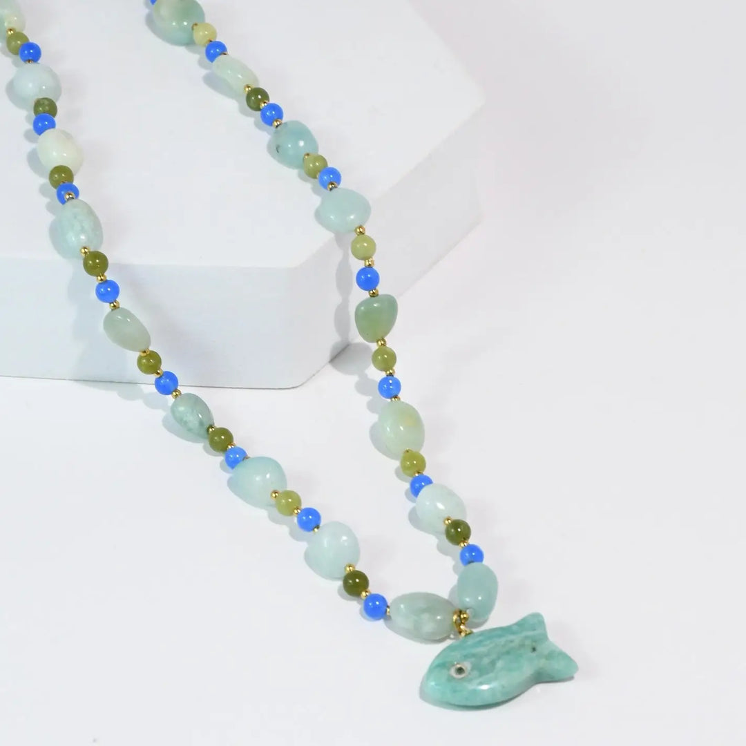 Blue Fishy Necklace