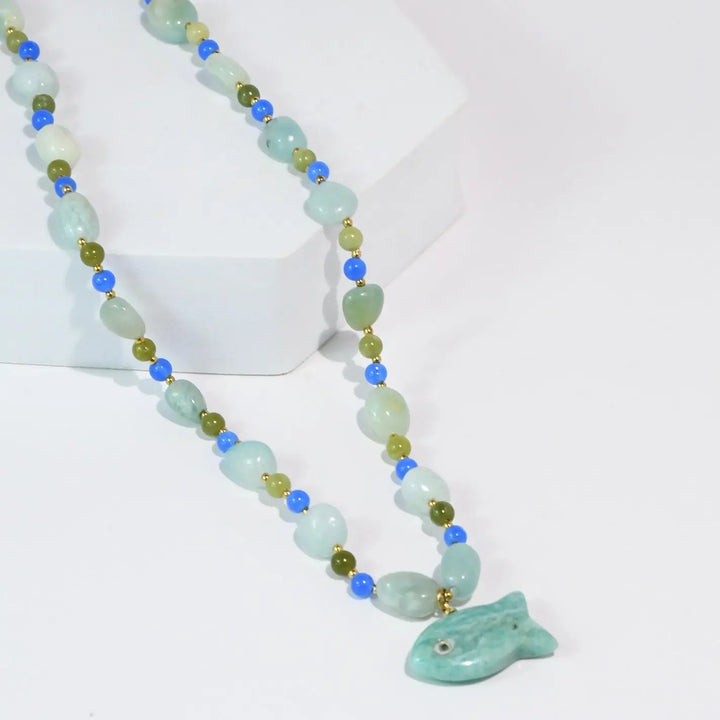 Blue Fishy Necklace