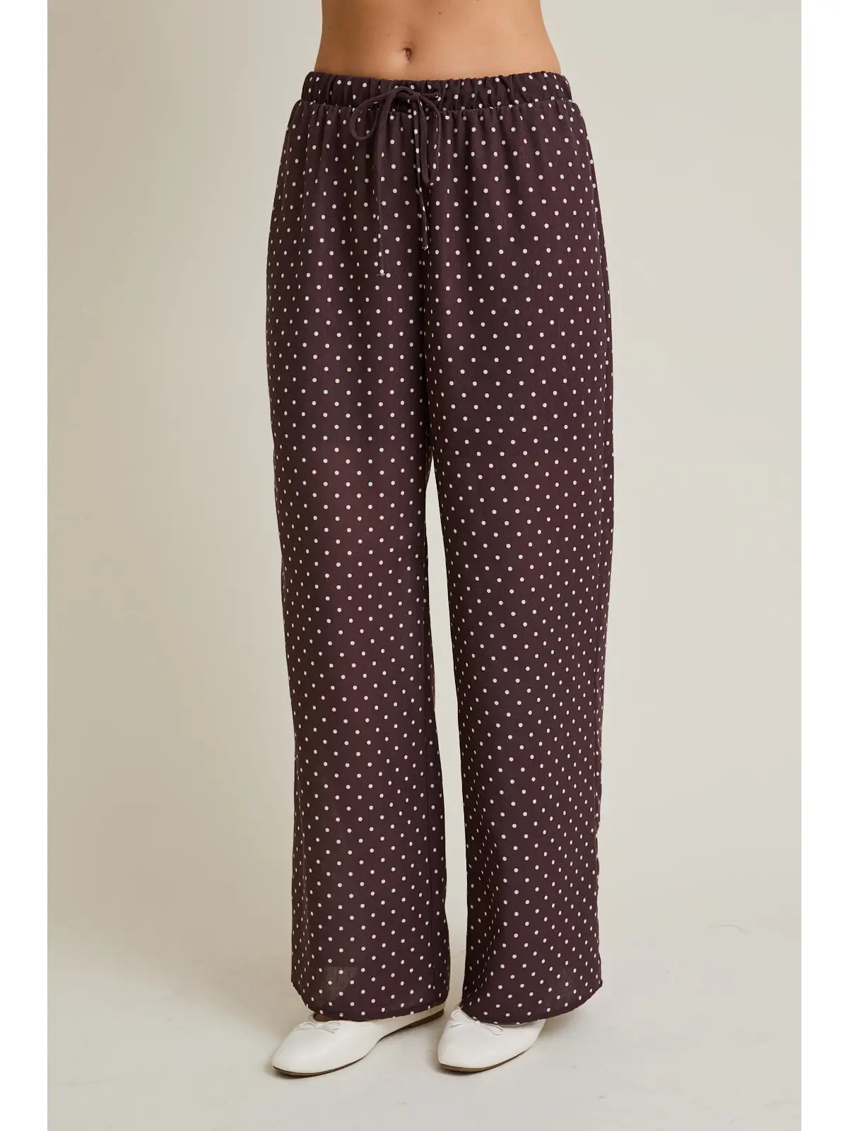 Waist Tie Dot Pants