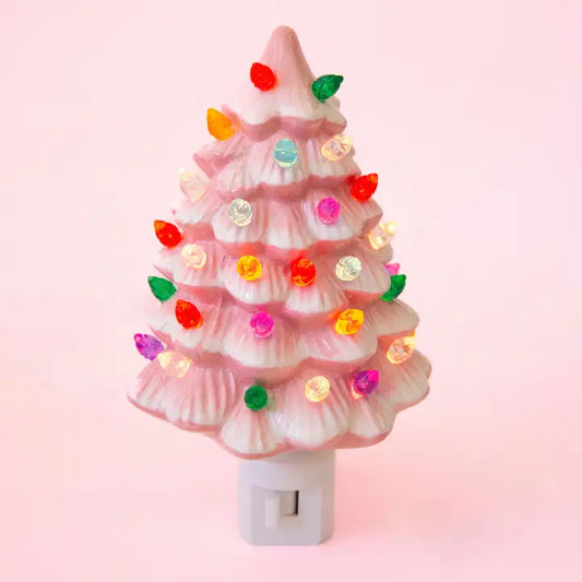 Vintage Tree Night Light | Pink