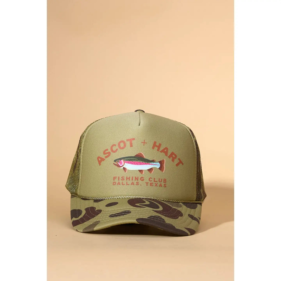 Camo A+H Fishing Club Trucker