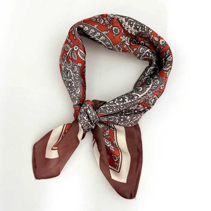 Paisley Neck Scarf | Brown