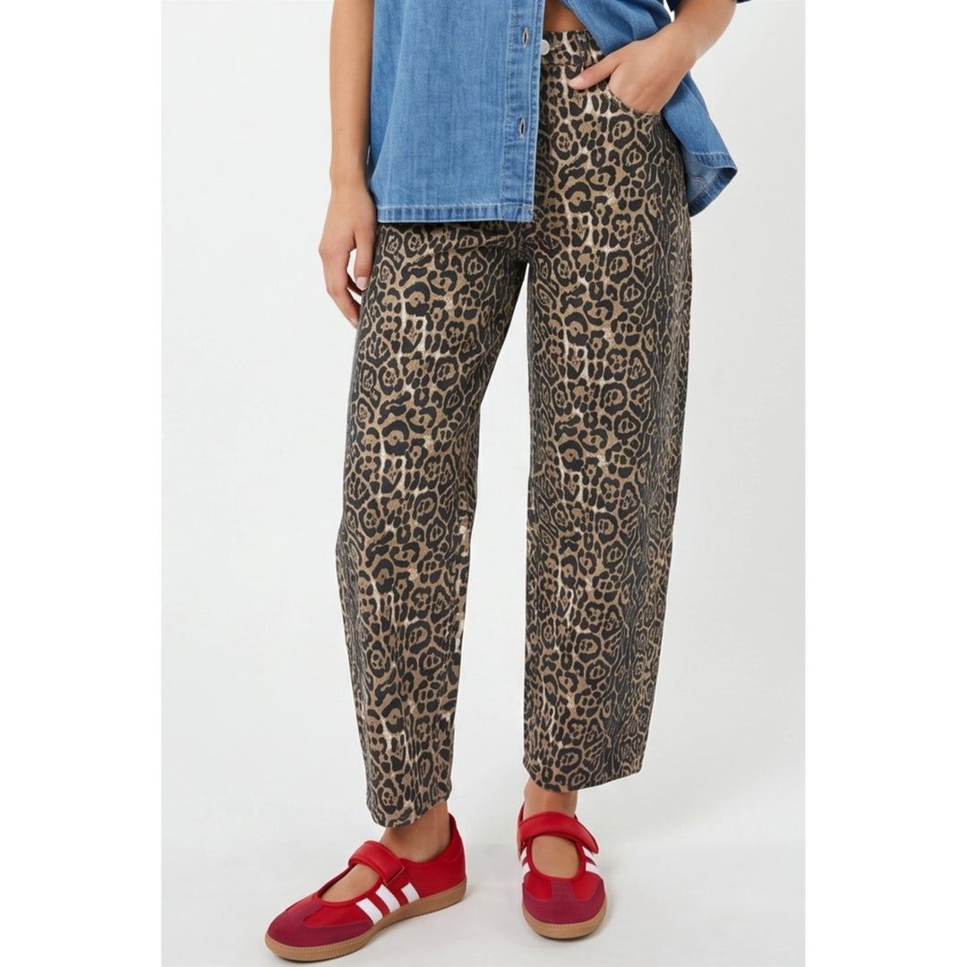 Leopard Cotton Pants