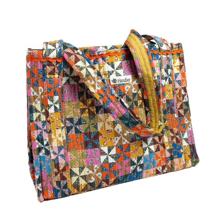 Calico Quilted Tote