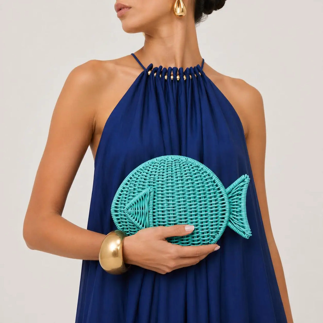 Go Fish Clutch Crossbody Bag