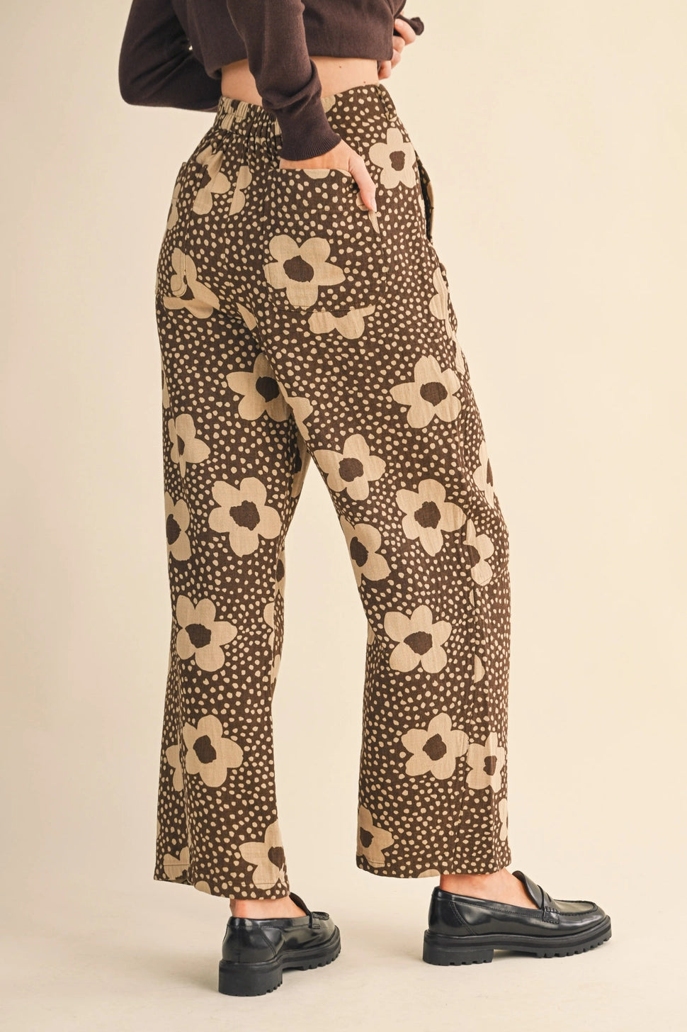 Floral Polka Dot Pants