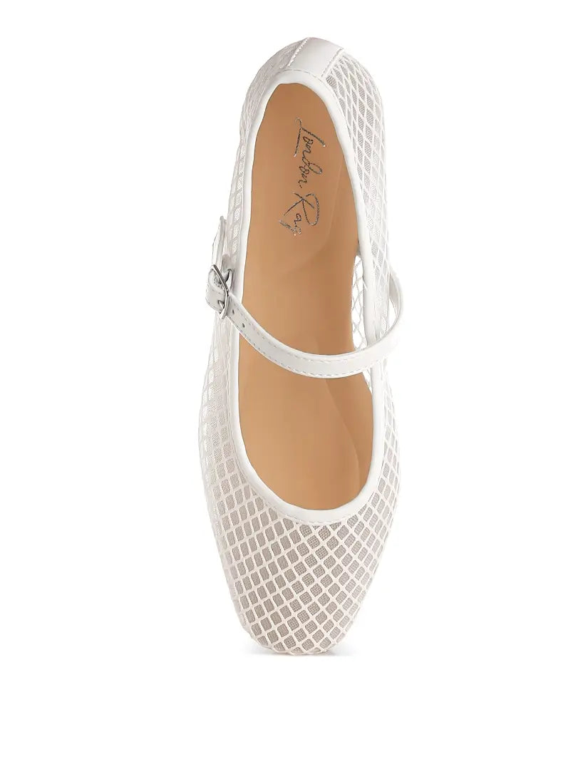 Averona Mesh Mary Jane Flats
