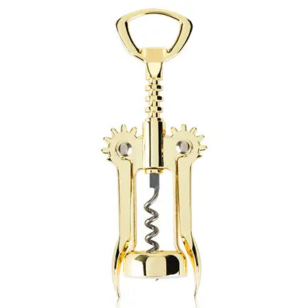 Belmont™ Gold-Plated Winged Corkscrew & Bottle Opener