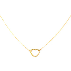 Small Shimmer Heart Necklace