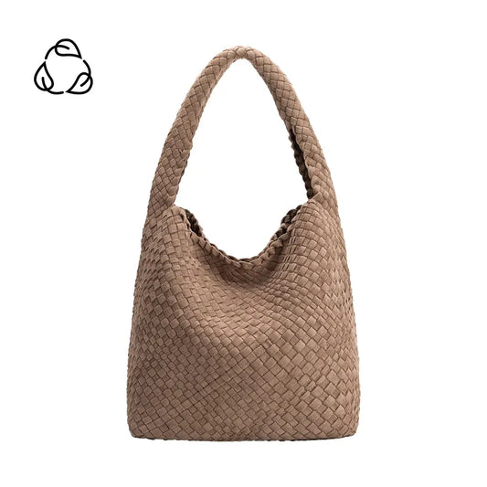 Johanna Clay Suede Recycled Vegan Shoulder Bag