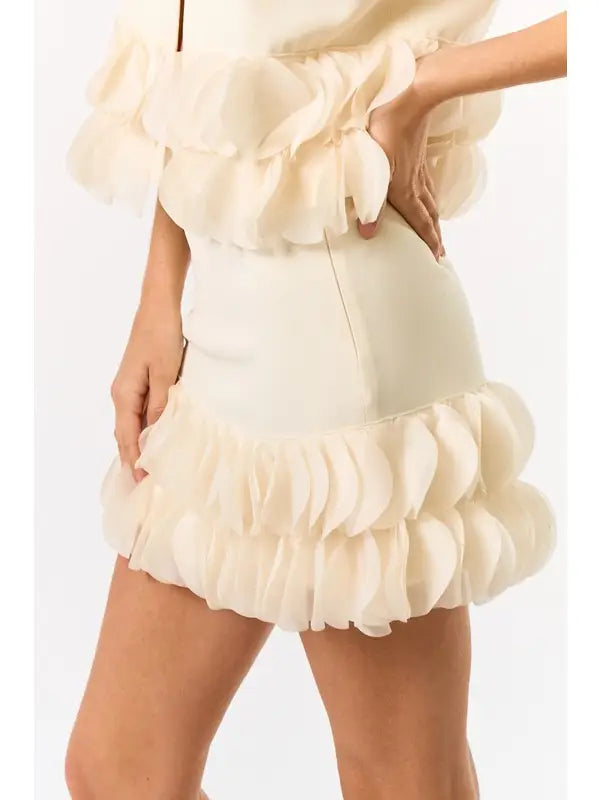 Mini Skirt w/ Ruffle Detailing