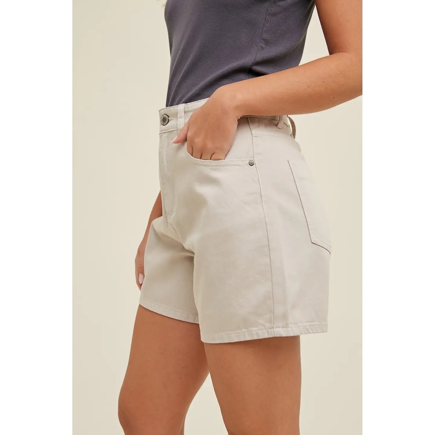 Classic Denim Mom Shorts