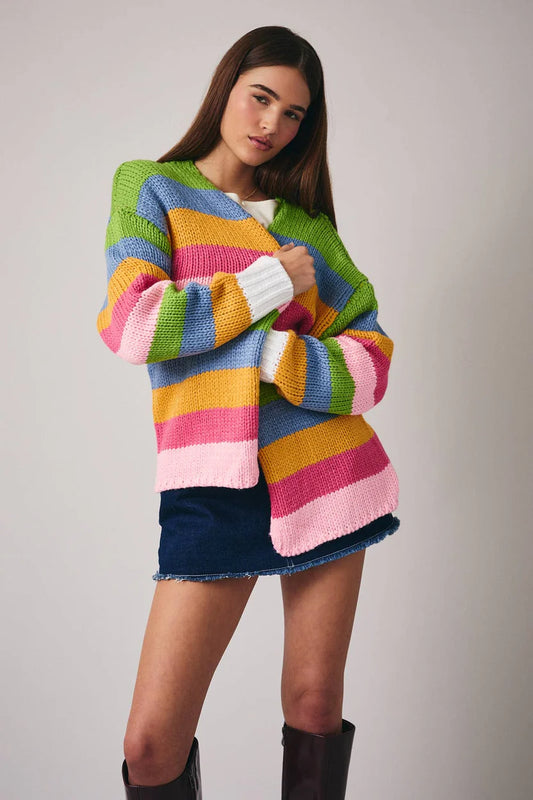 Brighter Days Ahead Chunky Sweater Cardigan