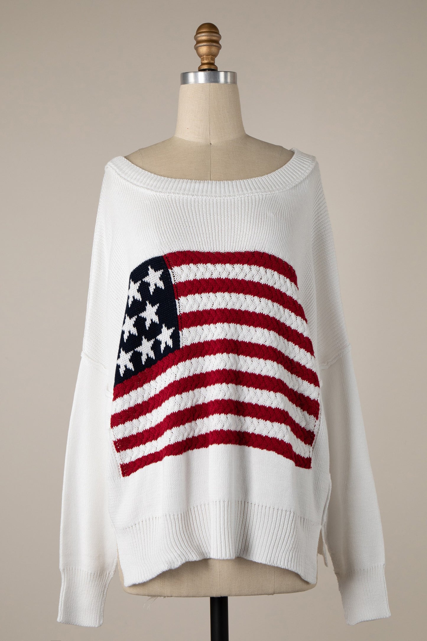 Flag Sweater Top