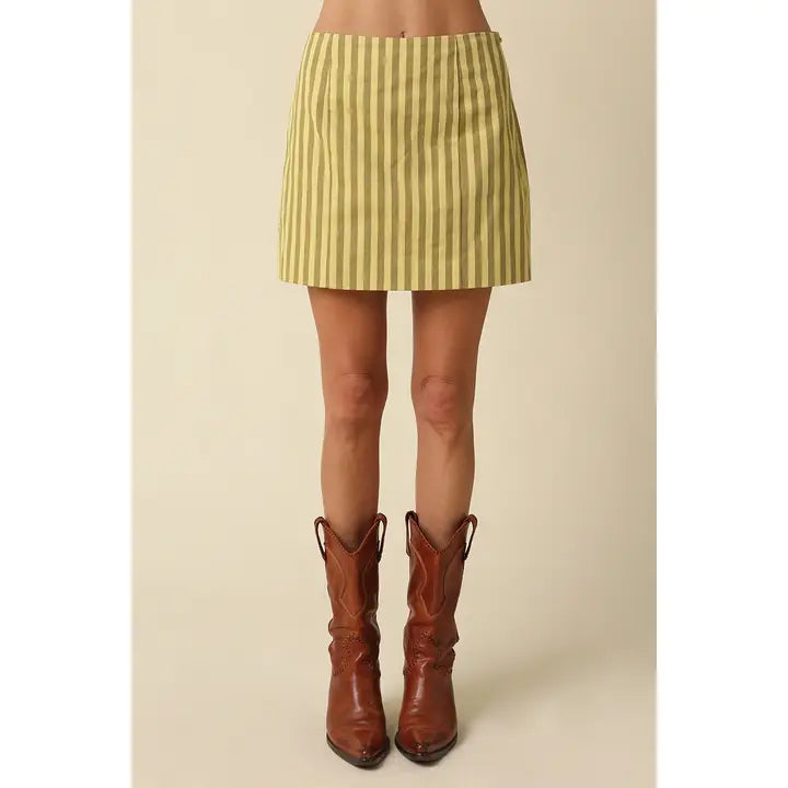 Amara Stripe Mini Skirt