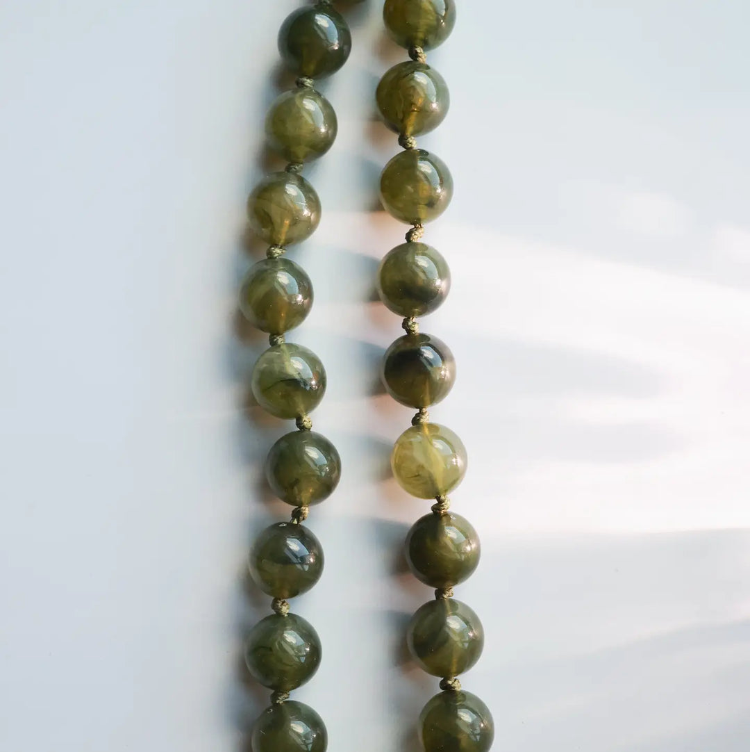 The Bubble Necklace in Olive