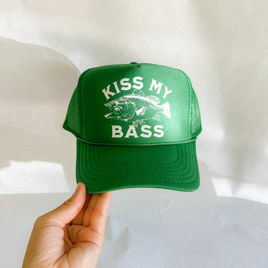 Kiss My Bass Trucker Hat