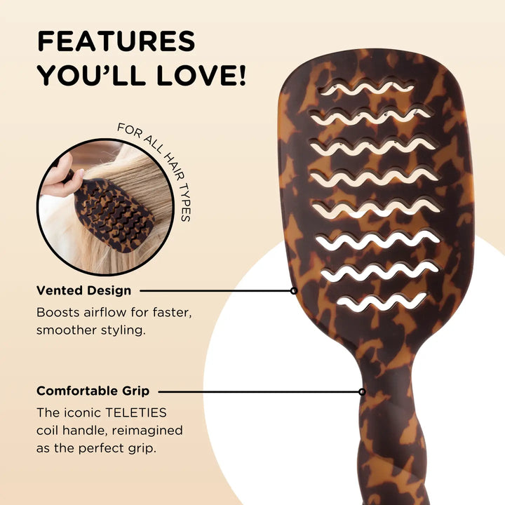 Vented Brush | Full Size | Tortoise